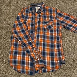 Men’s XL button down plaid shirt.